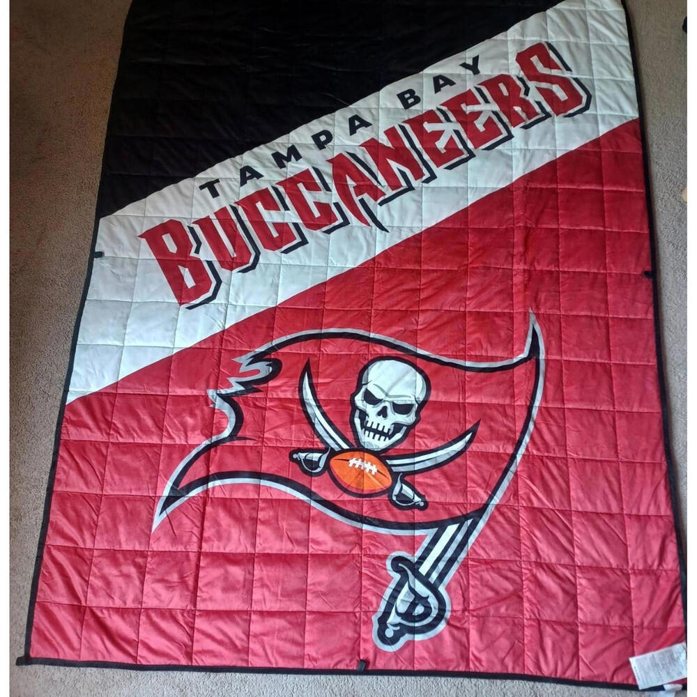 Tampa Bay Buccaneers NFL 60"x80" Weighted Blanket Minky‎ Pirate Blanket- New